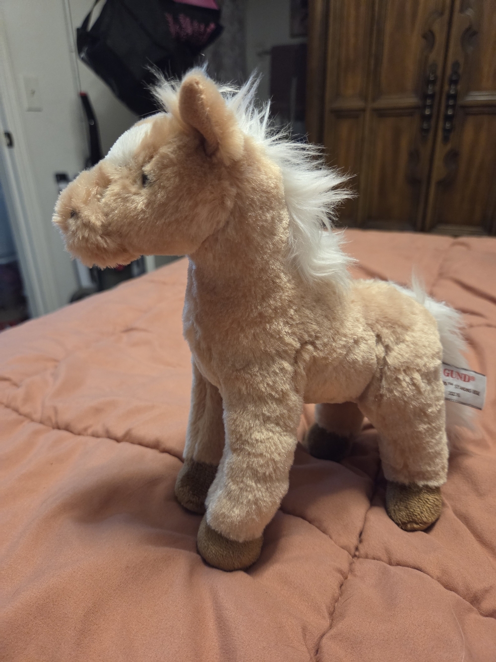 Gund Plush Foal Toy - Light Tan with White Mane